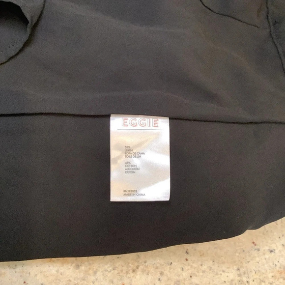 Eggie Black Romper Swiss Dot Size Small - Picture 10 of 10